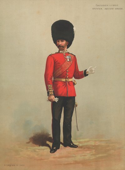 Gardes Grenadiers, Officier, Tenue de Revue - English School