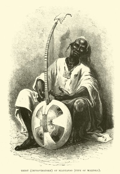 Griot (Improvisateur) de Niantanso, type de Malinka - English School