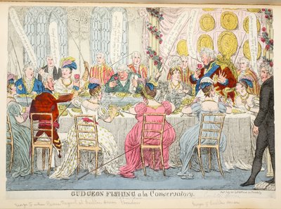 Pêche au goujon à la serre, pub. 1811 - English School