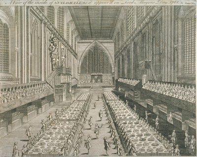 Guildhall, Gentlemans Magazine, 1761 - English School
