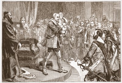 Gustave-Adolphe prenant congé des États, illustration de L