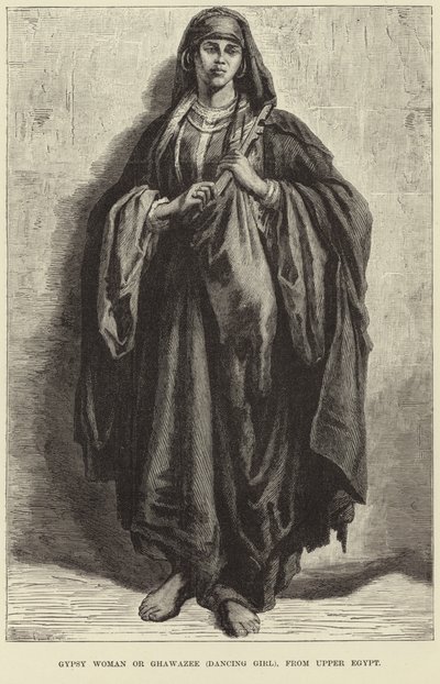Femme gitane ou ghawzee de Haute-Égypte - English School