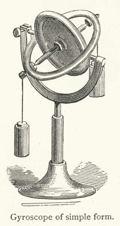 Gyroscope de forme simple (gravure) - English School