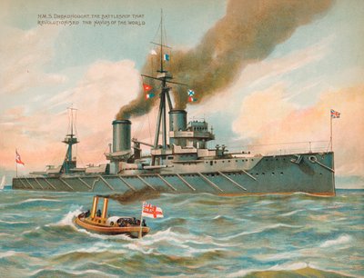 HMS Dreadnought, cuirassé britannique qui a révolutionné la puissance navale - English School