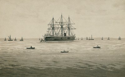 HMS Penelope (lithographie) - English School