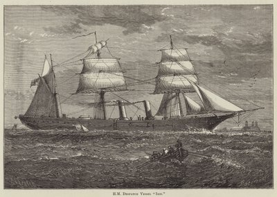 HM Despatch Vessel "Iris" (gravure) - English School