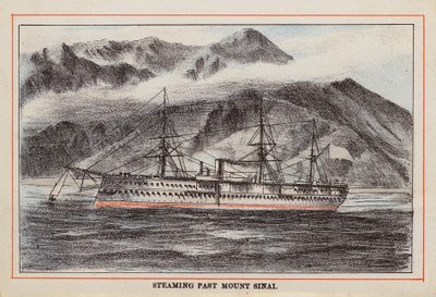 HM Indian Troop-Ship : Passant le Mont Sinaï - English School