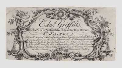 Mercerie, Edward Griffitts, carte de visite - English School