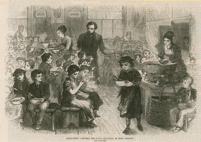 Dîners à un demi-penny pour les enfants pauvres de l
