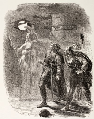 Hamlet, Horatio et Marcellus voient le fantôme, de 