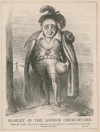 Hamlet dans le cimetière de Londres - English School