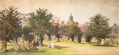 Jardins de Hampton Court, c.1910 - English School