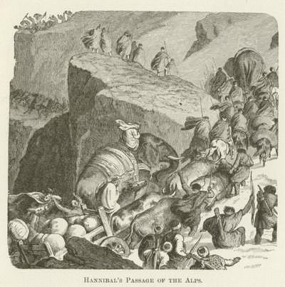 Le passage des Alpes par Hannibal - English School