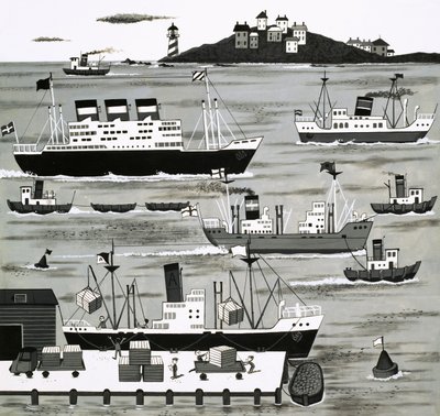 Scène portuaire - English School