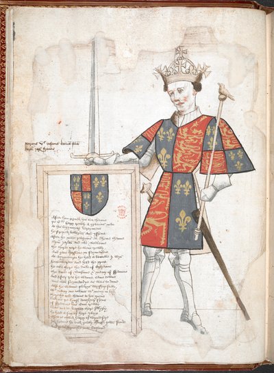 Un roi anglais en armure et tabard (Henri V) du 
