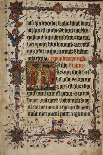 La Fête du Corpus Christi, tirée du Lectionnaire de Lovel, avant 1408 - English School