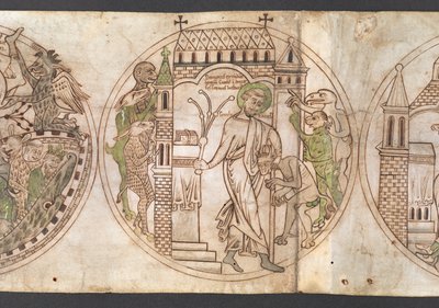 Rondel de St Guthlac (étiqueté 