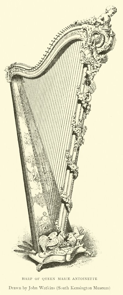 Harpe de la reine Marie-Antoinette - English School