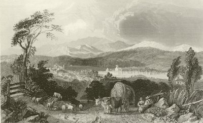 Scène de récolte dans le New Hampshire - English School