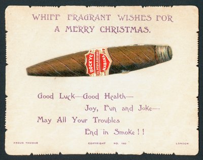 Cigare de La Havane, carte de Noël - English School