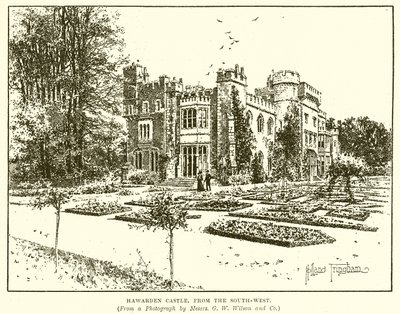 Château de Hawards, vu du sud-ouest - English School