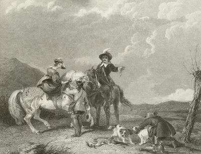 Chasse au faucon - English School