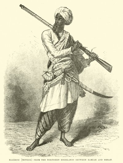 Hazareh (Mongol) des Hautes Terres du Nord entre Bamian et Hérat - English School