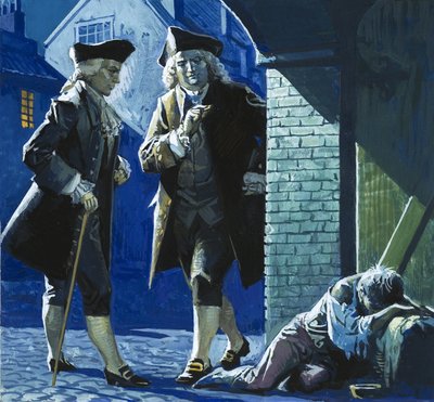 Il a peint une image avec des mots : James Boswell - English School