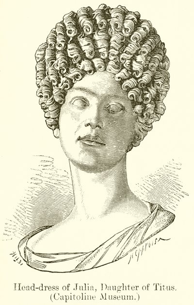 Coiffure de Julia, fille de Titus (Musée du Capitole) - English School
