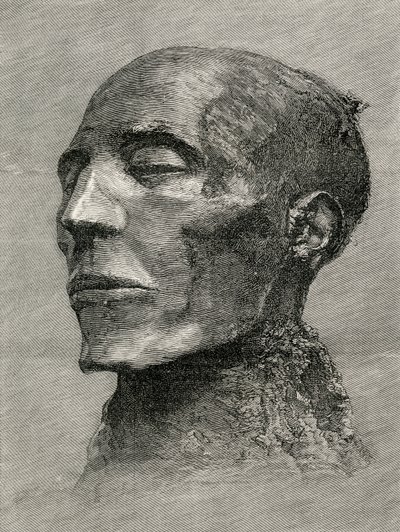 Tête de la momie de Menmaatre Seti I, également connu sous le nom de Sethos I, Pharaon de l