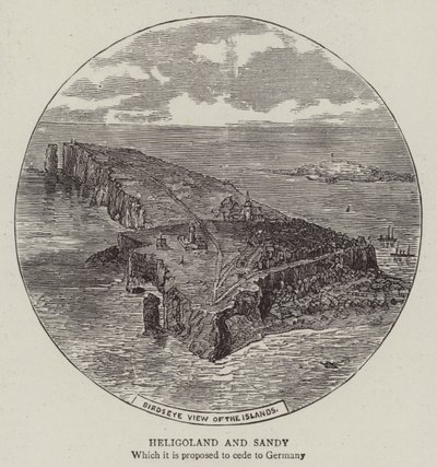 Heligoland et Sandy (gravure) - English School