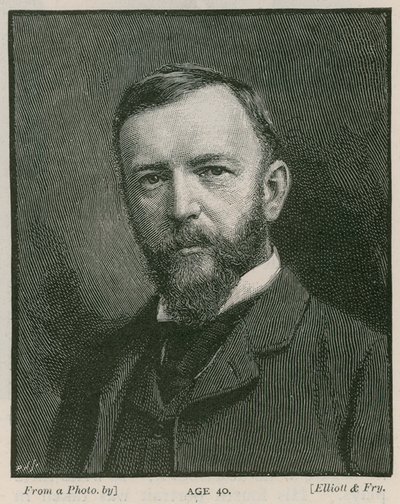 Henry Arthur Jones, dramaturge, âgé de 40 ans - English School