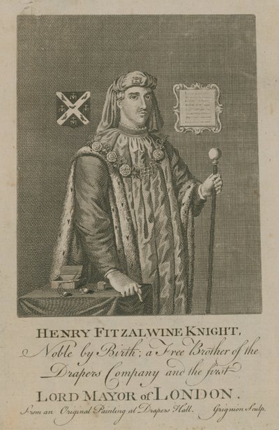 Henry Fitzalwine, le premier Lord-maire de Londres - English School