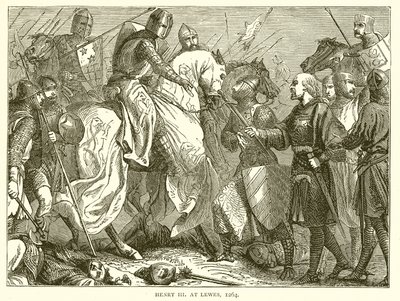 Henri III à Lewes, 1264 - English School