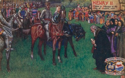 Henri II donne une charte à la ville d