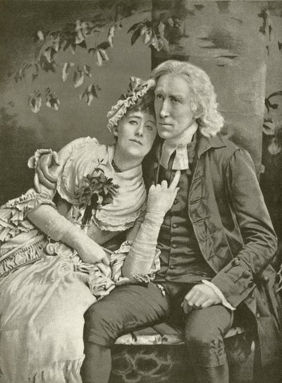 Henry Irving en tant que Vicaire et Ellen Terry en tant qu
