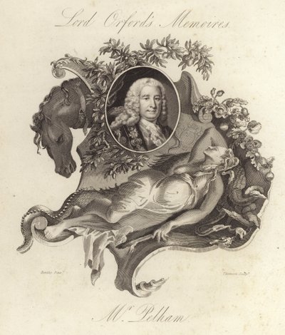 Henry Pelham, homme politique whig britannique et Premier ministre (gravure) - English School