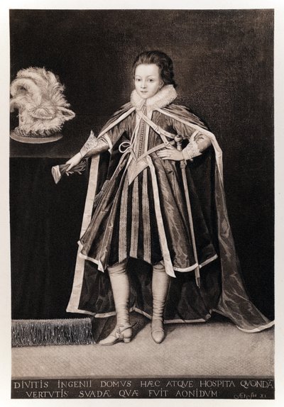 Henri, prince de Galles, de James I et VI, imprimé par Manzi Joyant & Co. Paris, 1904 - English School