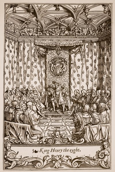 Henri VIII au Parlement - English School