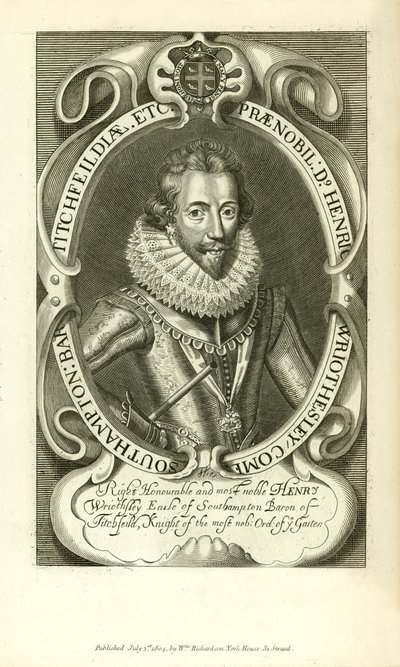 Henry Wriothsley, comte de Southampton - English School