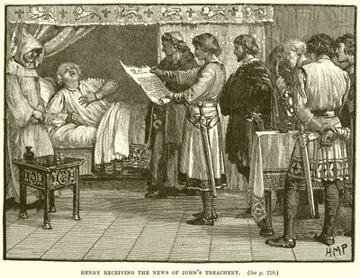 Henri recevant la nouvelle de la trahison de Jean - English School
