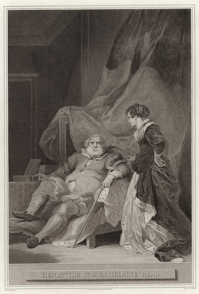 Henri VIII et Catherine Parr - English School