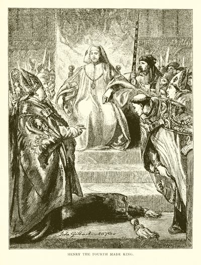 Henri IV couronné roi - English School