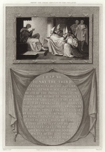 Henri III répondant aux prélats - English School