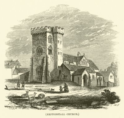 Église de Heptonstall (gravure) - English School