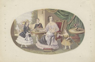 Sa Majesté la reine Victoria et sa famille, vers 1851 - English School