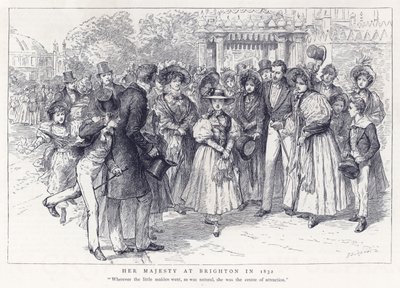 Sa Majesté à Brighton en 1832 - English School