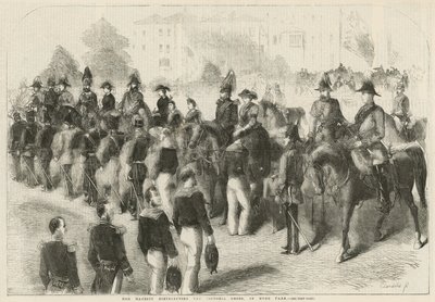 Sa Majesté distribuant la Croix de Victoria à Hyde Park - English School