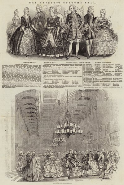 Le bal costumé de Sa Majesté - English School