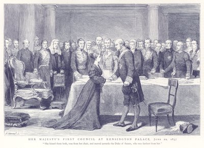 Premier Conseil de Sa Majesté au Palais de Kensington, 20 juin 1837 - English School